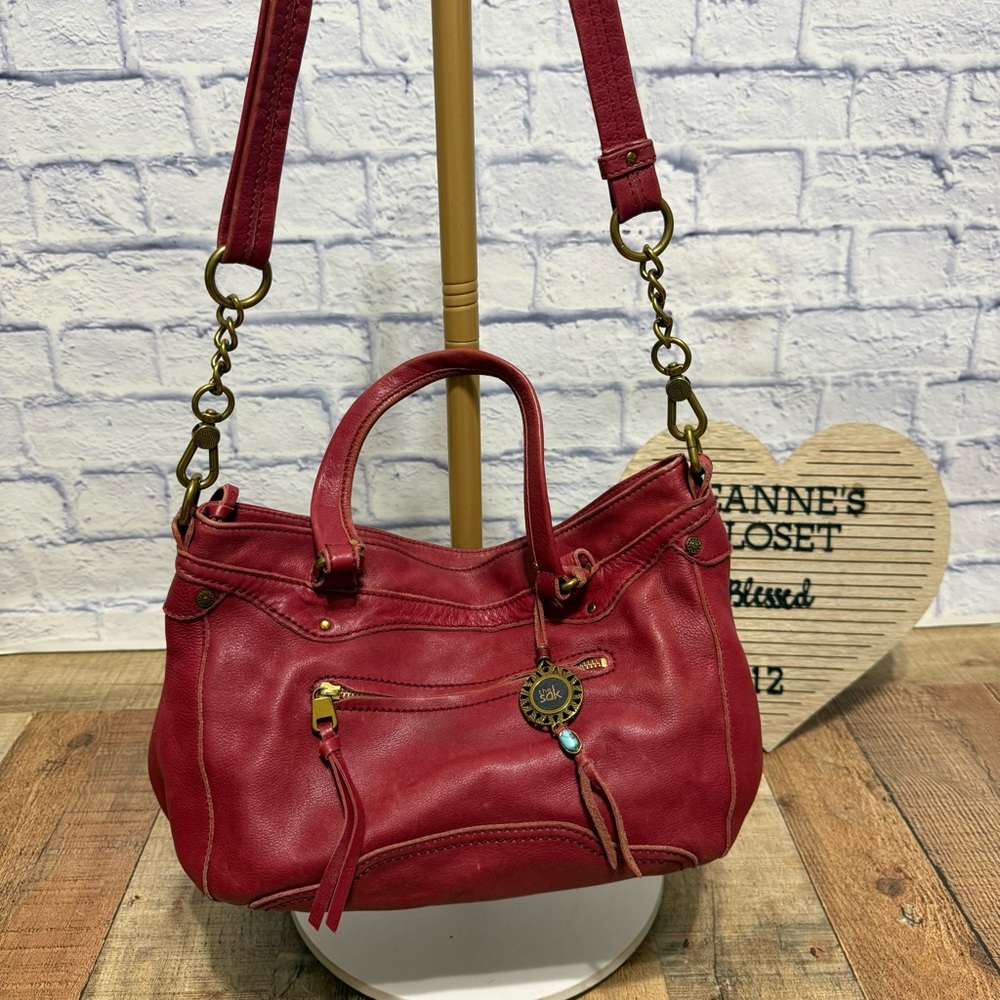 The Sak Tahoe Leather Satchel with Crossbody Strap - Picture 7 of 15